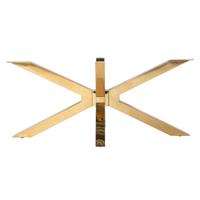 Alleen salontafel X-poot goud (Gold) Richmond