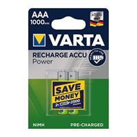 Varta NiMH Micro AAA batterij (1,2 V, 1000 mAh) 2 per pak
