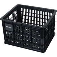basil fietskrat m - medium - 29.5 liter - zwart