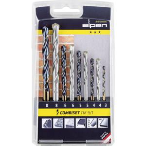 Alpen 0000802122100 TM 9/1 Universeel boor assortiment 9-delig