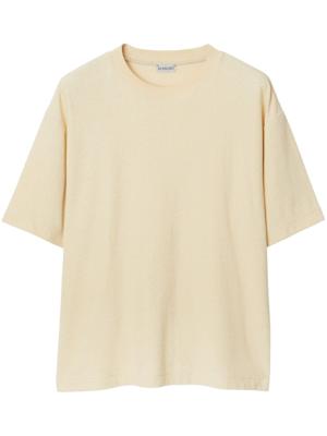 Burberry round-neck cotton T-shirt - Beige
