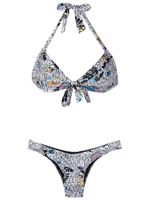 Amir Slama bikini à imprimé graphique - Multicolore