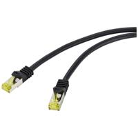 Renkforce RF-4995164 RJ45 Netwerkkabel, patchkabel CAT 6a (losse kabel CAT 7) S/FTP 5.00 m Zwart TPE-mantel, Flexibel, Vlambestendig 1 stuk(s)