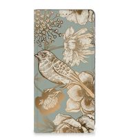 Smart Cover voor Motorola Moto E13 4G Vintage Bird Flowers