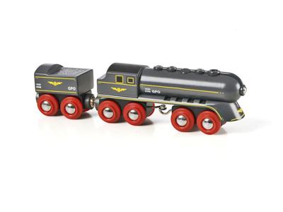 Brio 33697002 Zwarte stoomlocomotief met kolentender