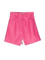 MM6 Maison Margiela Kids jupe évasée à logo brodé - Rose