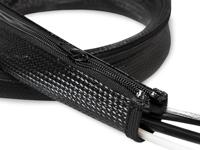 Logilink KAB0046 flexibele kabelbescherming met ritssluiting (1 m lang, 30 mm breed)