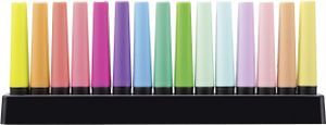 STABILO BOSS ORIGINAL, markeerstift, 15 stuks deskset. 9 standaard kleuren + 6 pastel kleuren