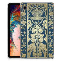 Samsung Galaxy Tab A9 Siliconen Hoesje Beige Flowers