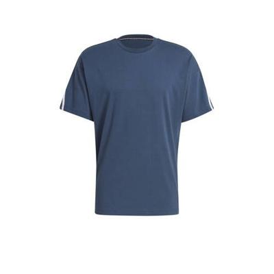 adidas Performance sport T-shirt donkerblauw