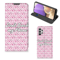 Samsung Galaxy A32 5G Design Case Flowers Pink DTMP - thumbnail