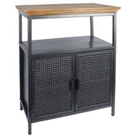 Gifts Amsterdam Opbergkast Freek 36,5x66x78cm metaal zwart