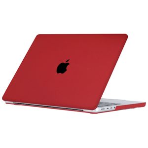 Lunso MacBook Air 13 inch M2/M3 (2022-2024) cover hoes - case - Sand Bordeaux Red