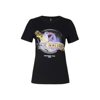 Shoeby Eksept T-shirt Future met printopdruk zwart