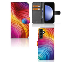 Book Case voor Samsung Galaxy S23 FE Regenboog - thumbnail