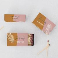 Luciferdoosje trouwbedankje abstract garden