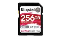 Kingston Canvas React Plus SDXC-kaart Retail 256 GB Class 10 UHS-II, v60 Video Speed Class - thumbnail