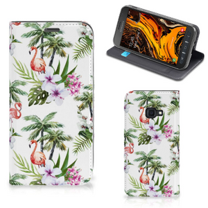 Samsung Galaxy Xcover 4s Hoesje maken Flamingo Palms