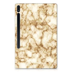 Samsung Galaxy Tab S7 Plus | S8 Plus Tablet Back Cover Marmer Goud