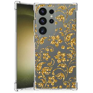 Samsung Galaxy S24 Ultra Case Gouden Bloemen