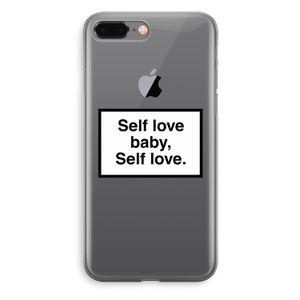 Self love: iPhone 8 Plus Transparant Hoesje