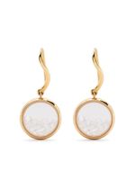 Aurelie Bidermann boucles d'oreilles pendantes en or 18ct ornées de diamants - thumbnail