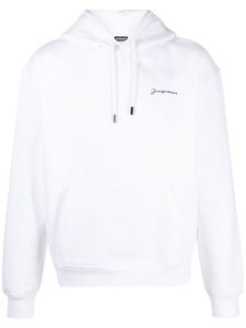 Jacquemus hoodie Le Sweatshirt Brodé - Blanc