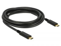 Delock 83325 USB 2.0-kabel Type-C naar Type-C 3 m PD 5 A E-Marker