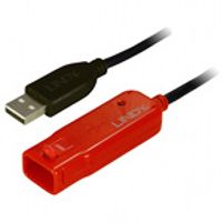 Lindy 12m USB 2.0 Cable USB-kabel USB A Zwart - thumbnail