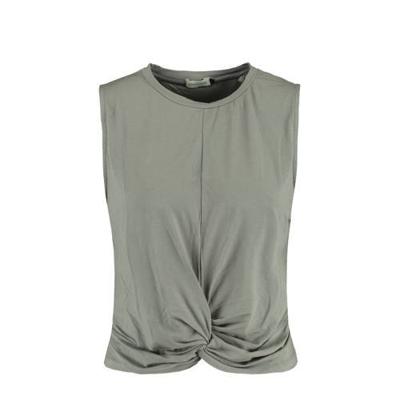 America Today top Lika met plooien grijsgroen