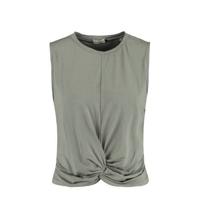 America Today top Lika met plooien grijsgroen