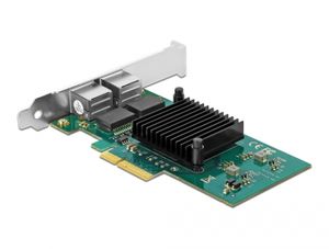 Delock 89021 PCI Express x4-kaart 2 x RJ45 Gigabit LAN i82576