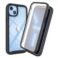 360 Protection Series iPhone 14 Plus Case - Zwart / Doorzichtig - thumbnail