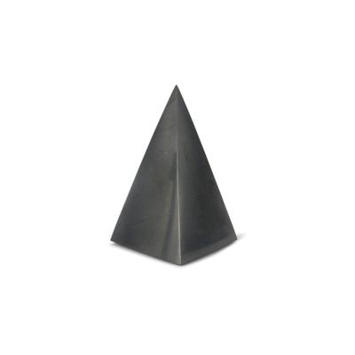 Shungit piramide 3x6 cm - zwart - 6 cm