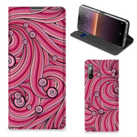 Sony Xperia L4 Bookcase Swirl Pink