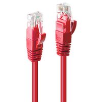 LINDY 48040 RJ45 Netwerkkabel, patchkabel CAT 6 U/UTP 30.00 m Rood 1 stuk(s)