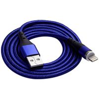 Akyga USB-kabel USB-A stekker, USB-C stekker 1.00 m Blauw AK-USB-42 - thumbnail