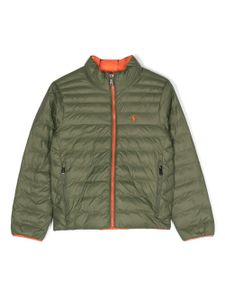 Ralph Lauren Kids veste à design réversible - Vert