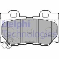 Remblokkenset, schijfrem DELPHI, u.a. fÃ¼r Nissan, Infiniti, Ford