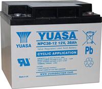 Yuasa NPC38-12 NPC38-12 loodaccu 12V 38Ah loodvlies (AGM) (B x H x D) 197 x 170 x 165 mm M5-schroef