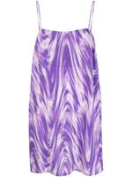 ROTATE BIRGER CHRISTENSEN robe courte à fleurs en jacquard - Violet