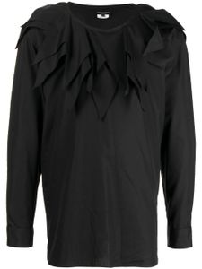 Comme des Garçons Homme Plus blouse en coton à col oversize - Noir