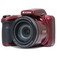 KODAK Pixpro Astro Zoom AZ405 Digitale camera Bridge, X40 zoom, 24 mm groothoek, 20 megapixels, LCD 3, Full HD video 1080p, OIS, AA-batterij, rood