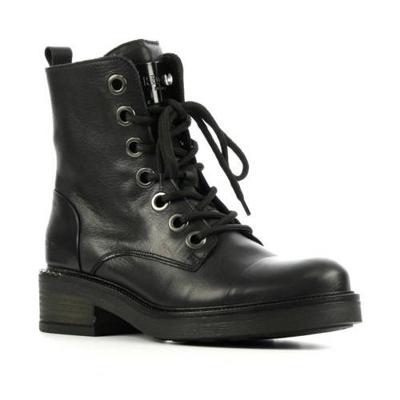 Red Rag 71150 leren veterboots zwart