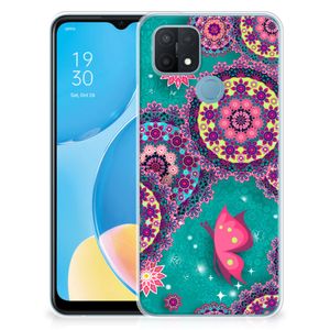 OPPO A15 Hoesje maken Cirkels en Vlinders