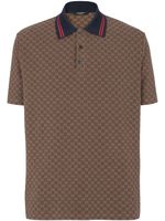 Balmain polo Mini à motif monogrammé en jacquard - Marron - thumbnail