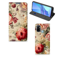 Smart Cover voor OPPO A53 | A53s Bloemen - thumbnail