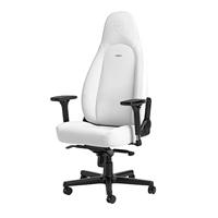 noblechairs Icon White Edition Gamingstoel, comfortabel, 150 kg, draagvermogen, ergonomische stoel, draaistoel, gamerstoel, kussen inbegrepen