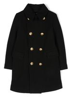 DSQUARED2 KIDS manteau en laine mélangée à boutonnière croisée - Noir