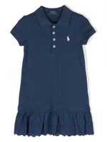 Ralph Lauren Kids robe-polo à manches courtes - Bleu